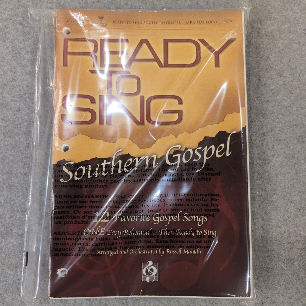 Lot of 4 Ready to Sing Southern Gospel SATB Choral Music Book Russell Mauldin - Picture 1 of 4